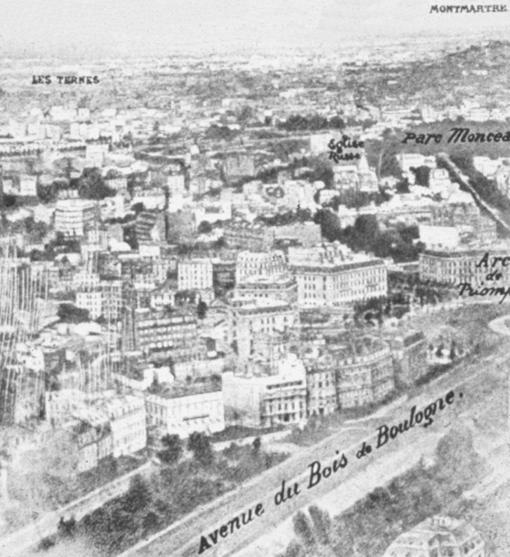 Nadar Aerial Photograph from Balloon Paris 1858