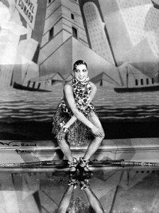 Figure 1 - Josephine Baker dancing the Charleston in 1926. From the Wikimediacommons and in the public domain because of expired copyright.