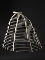 Figure 2 - Steel wired crinoline cage c 1865 from the Wikipedia original from This file is in the public domain because it has been released by the Los Angeles County Museum of Art www.lacma.org with its "Public Domain High Resolution Image Available" mark.