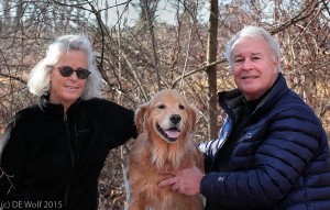 Figure 1 - Grace, Crumpet, and Keith at Heards Farm, December 12, 2015. (c) DE Wolf 2015.